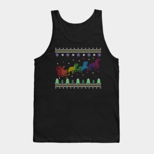 Unicorn Squad Santa Ugly Jumper Reindeer Unicorn Love Tank Top